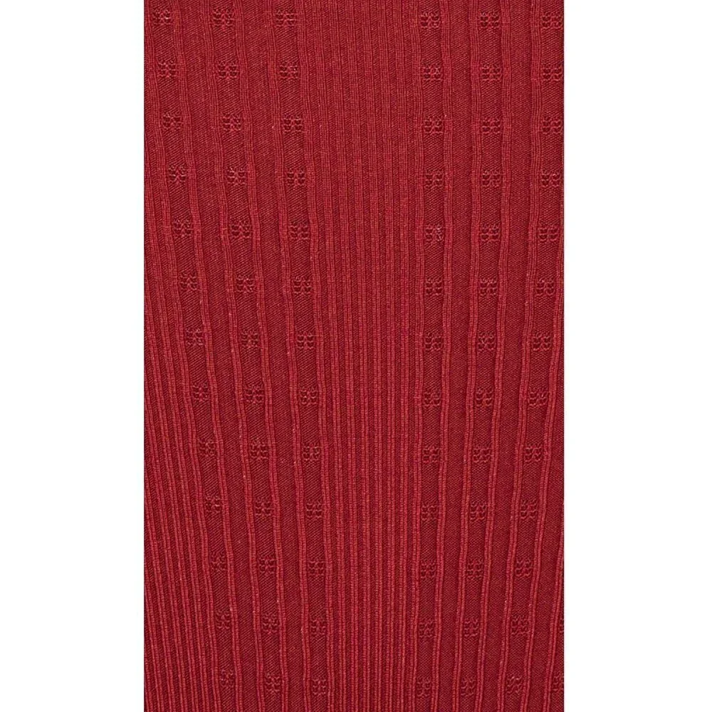 NWT l*space Frenchi Ribbed High Waisted Bikini Bottom in Sangria
